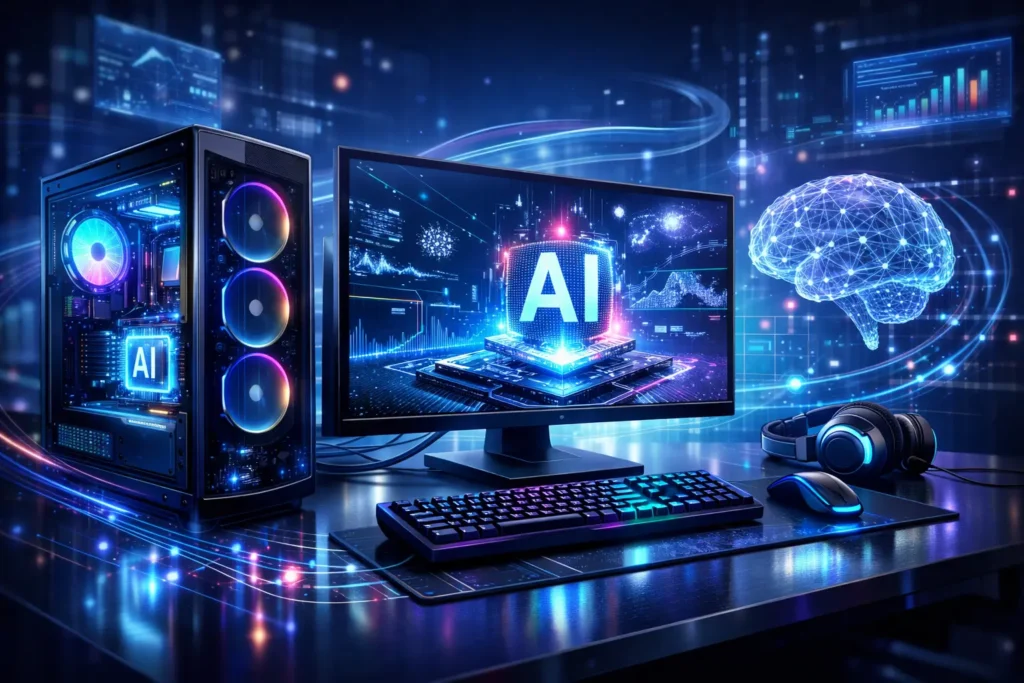 AI PC laptop with NPU chip 2026